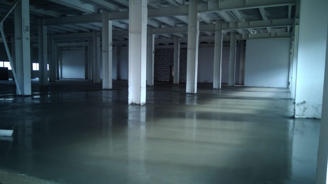 Топпинговый пол 5746 м², склад, Щёлково — после