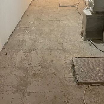Топпинговый пол для склада металлопроката в Подольске: Объект до начала работ