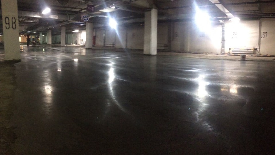 Топпинговый пол 230 м², паркинг, Красногорск — после